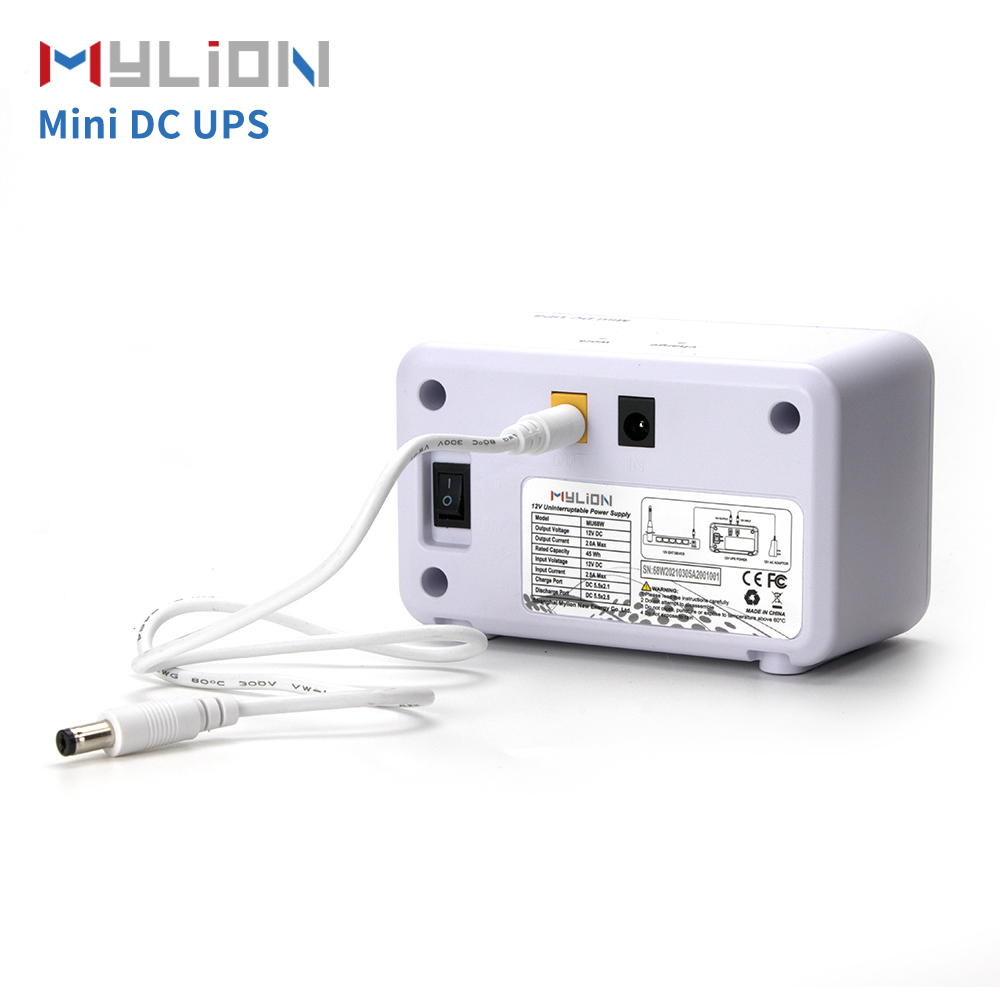 Mylion Mini DC UPS MU48W 12V 2A 8000mAh 30Wh Lithium ion Battery Backup