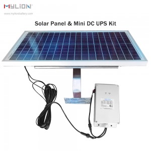 Mylion Solar Power Mini UPS With Solar Panel MS1625 Kit 12V 2A 148Wh Lithium ion Battery Backup