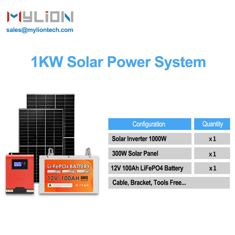 Solar Power System 1kw 1000W Storage Power Station For Residential - Image 2